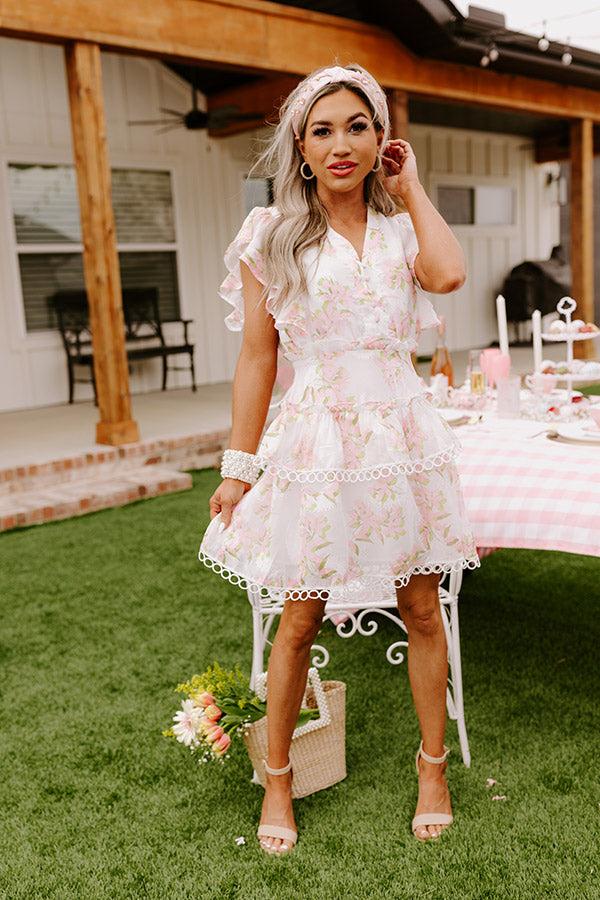 Impressions Pure Peace Floral Mini Dress