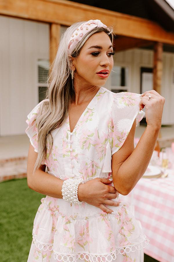 Impressions Pure Peace Floral Mini Dress