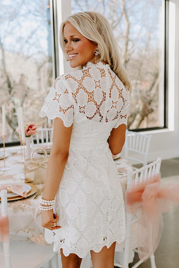 Impressions Pure Perfection Crochet Mini Dress