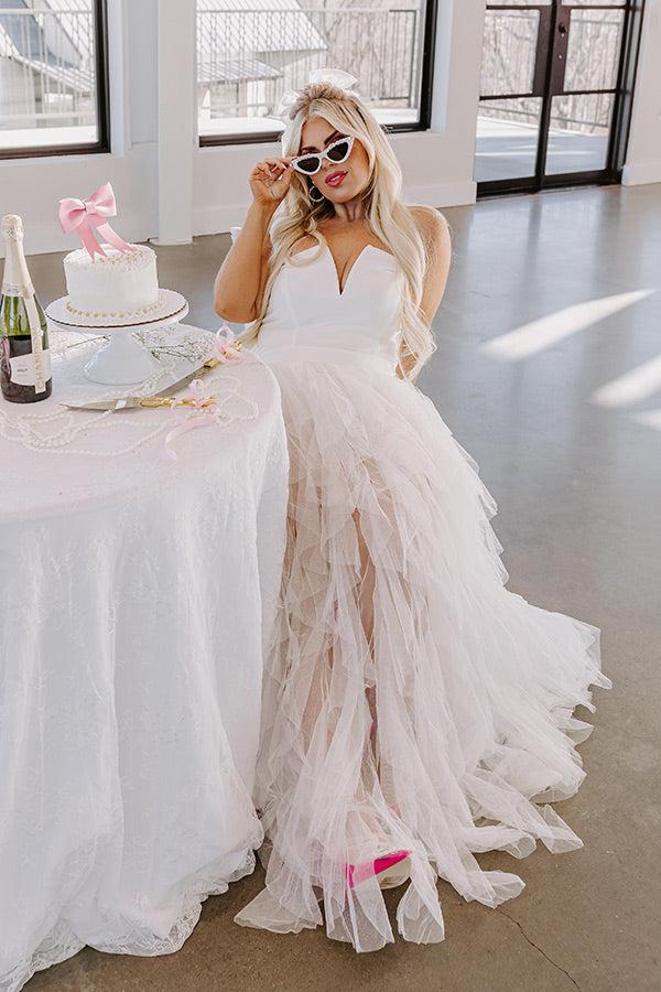 Impressions Radiant Runway Tulle Maxi Dress