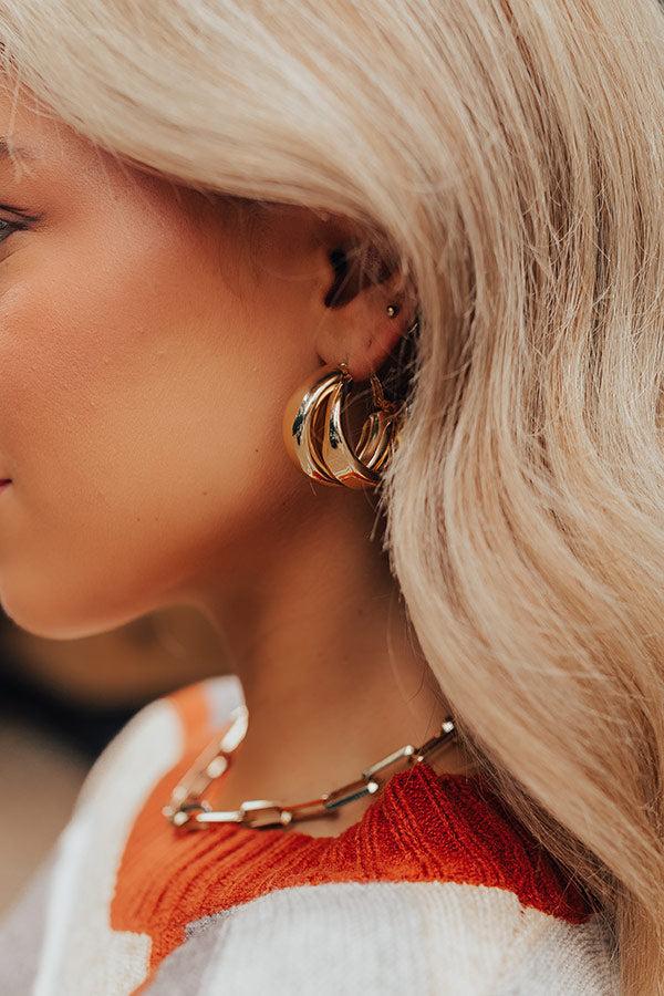 Impressions Rare Dream Hoop Earrings In Gold