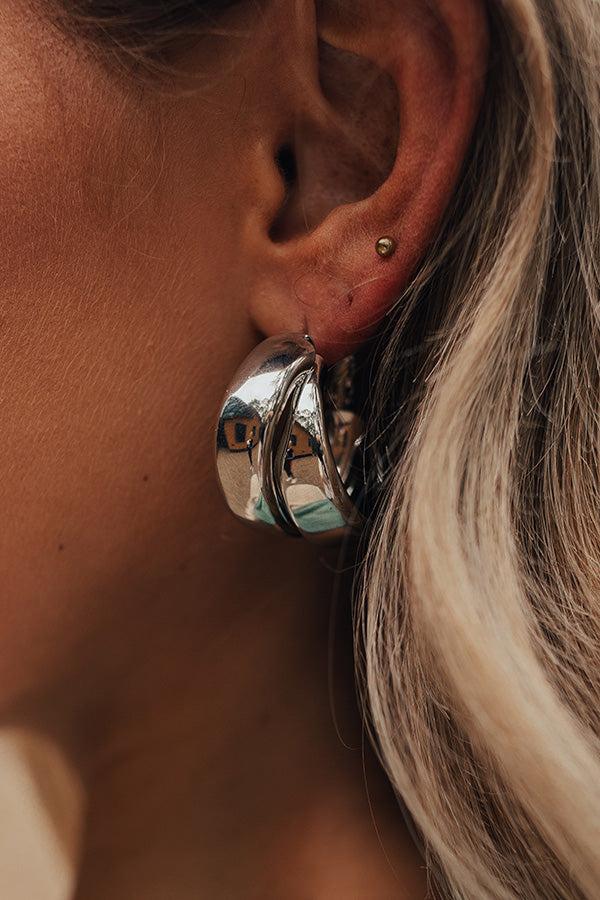 Impressions Rare Dream Hoop Earrings In Silver