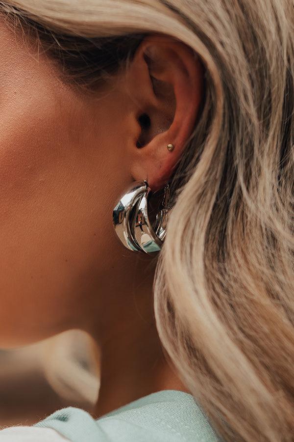 Impressions Rare Dream Hoop Earrings In Silver