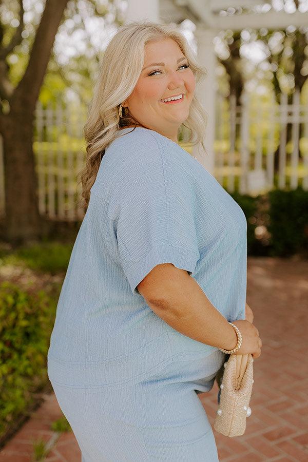 Impressions Ready For Vacay Knit Top Curves