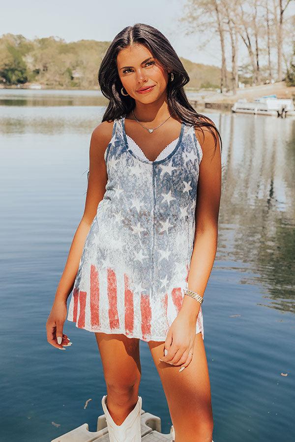 Impressions Red White And Blessed Shift Tank