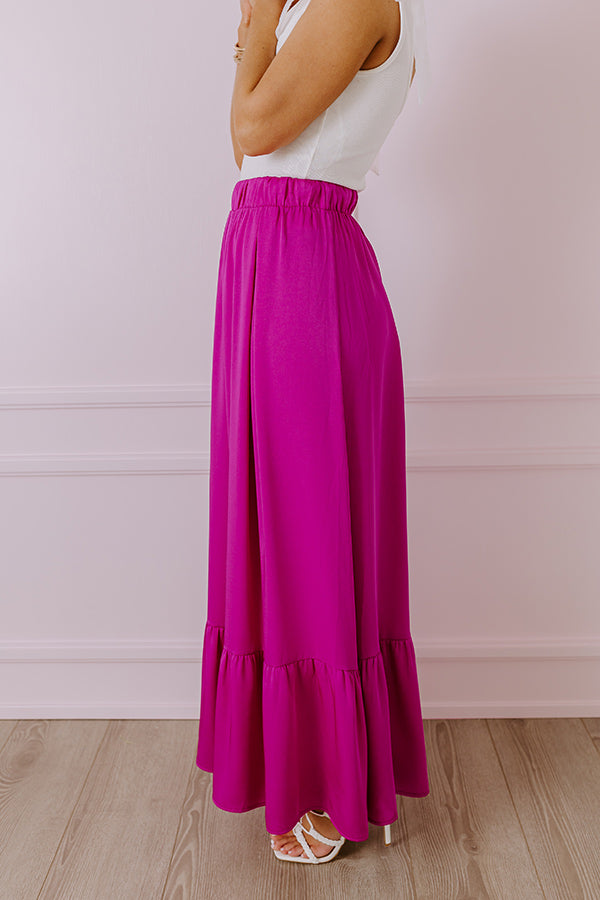 Impressions Resort Radiance Maxi Skirt In Orchid