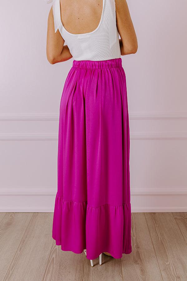 Impressions Resort Radiance Maxi Skirt In Orchid