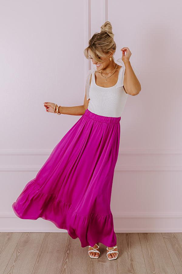 Impressions Resort Radiance Maxi Skirt in Orchid