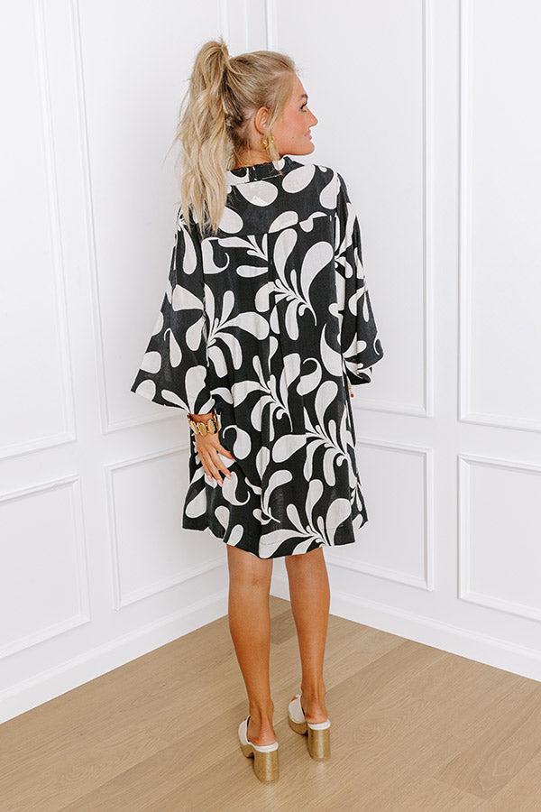 Impressions Resort Ready Mini Dress In Black