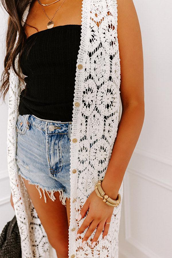 Impressions Retreat Mode Crochet Dress