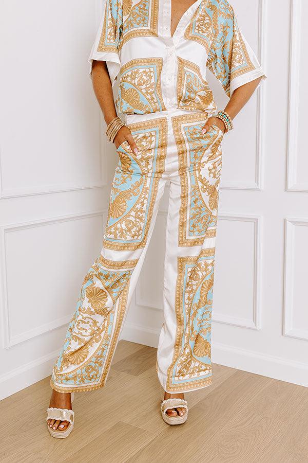 Impressions Retro Revival High Waist Satin Pants