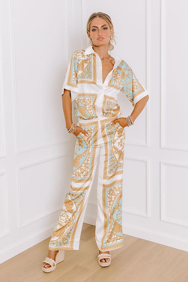 Impressions Retro Revival High Waist Satin Pants