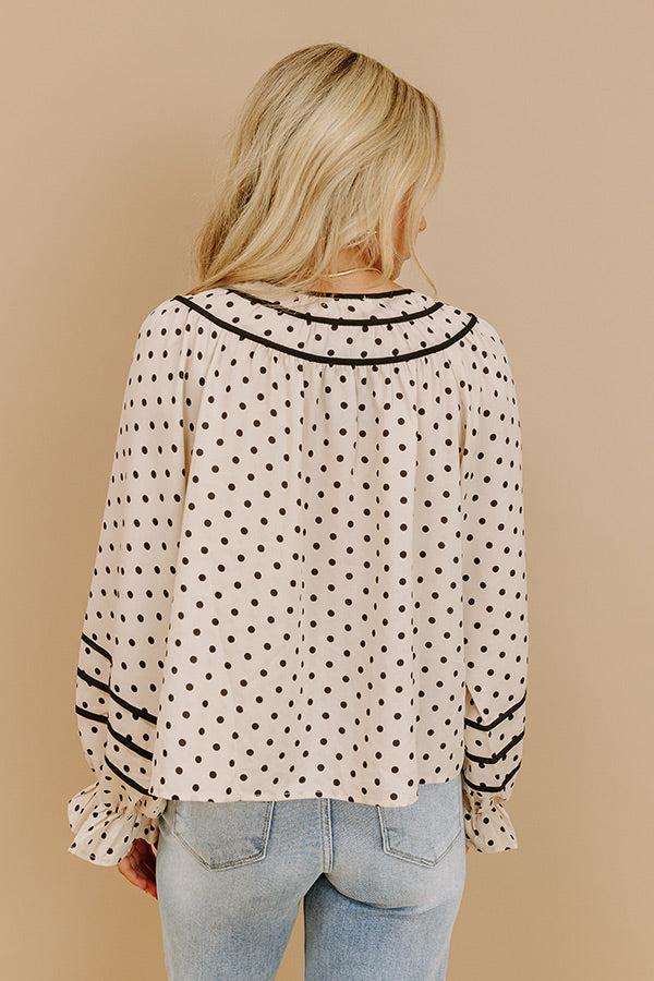 Impressions Right On Cue Front Tie Top