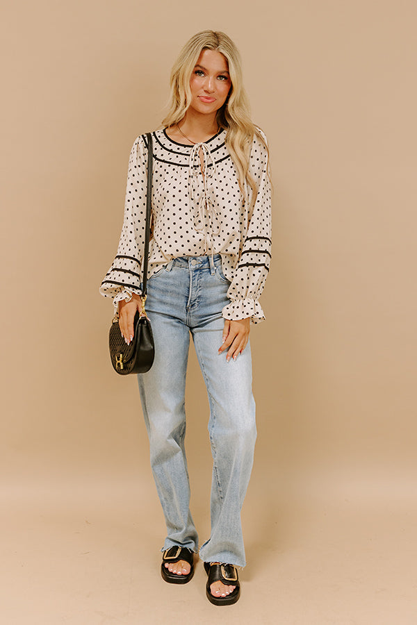 Impressions Right On Cue Front Tie Top