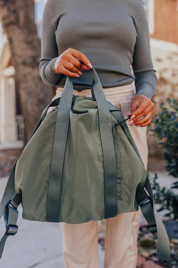 Impressions Rise And Grind Backpack In Sage