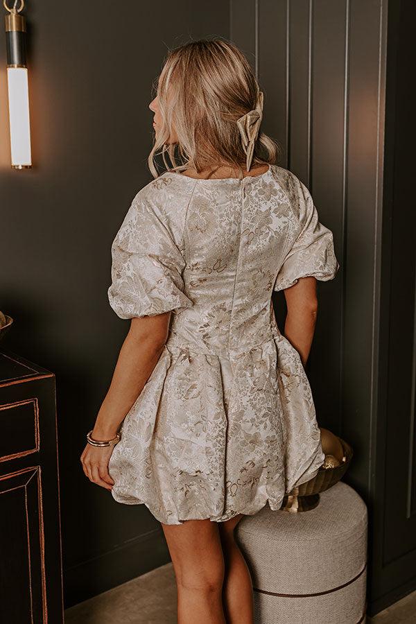 Impressions Ritzy Bliss Jacquard Mini Dress