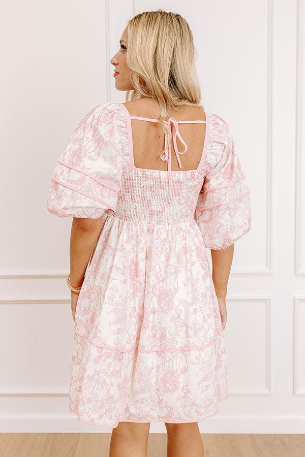 Impressions Romantic Cottage Floral Mini Dress