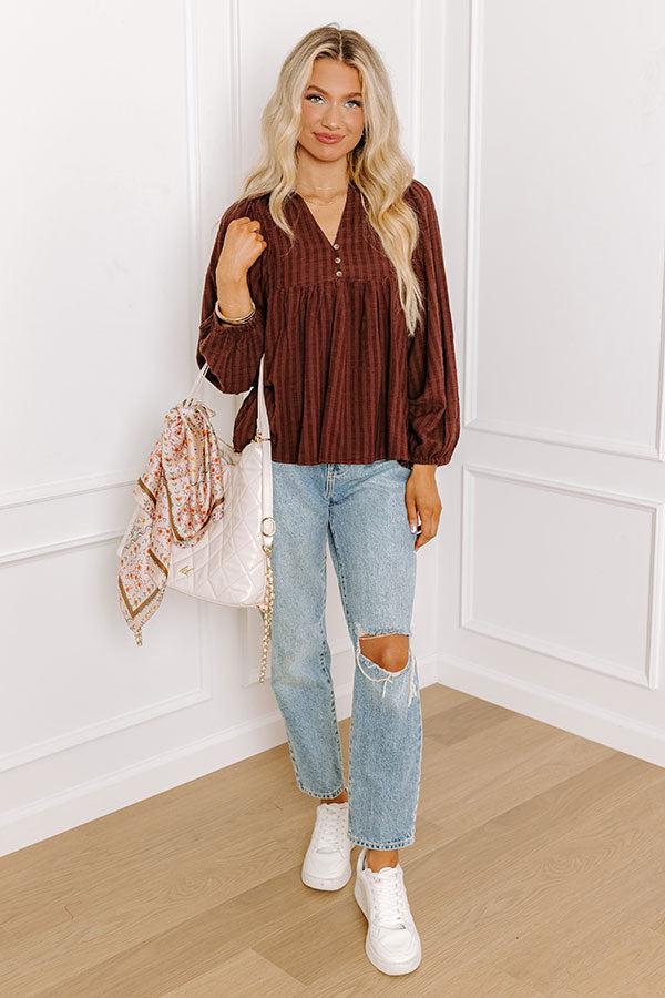 Impressions Romantic Notion Babydoll Top