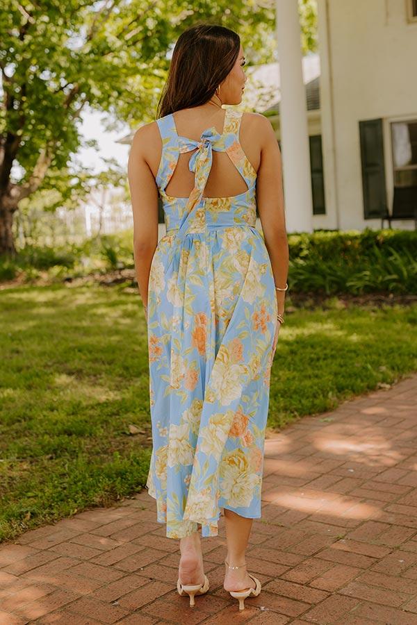 Impressions Rose Parade Floral Midi Dress