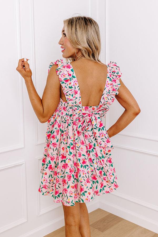 Impressions Rosewood Romance Floral Mini Dress