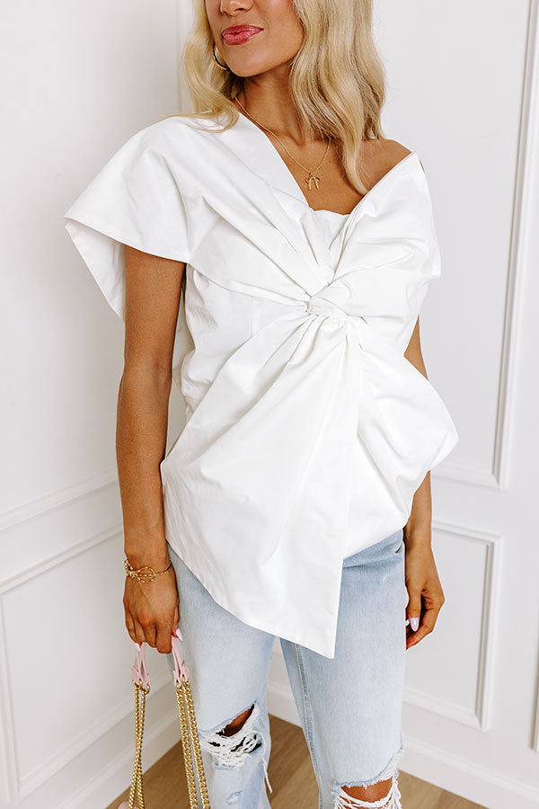 Impressions Runway Ready One Shoulder Top