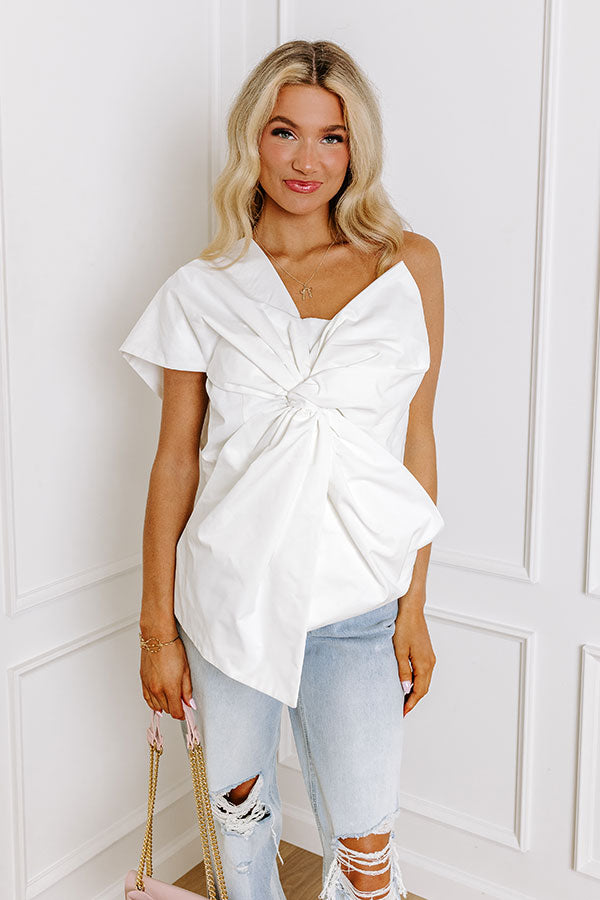 Impressions Runway Ready One Shoulder Top