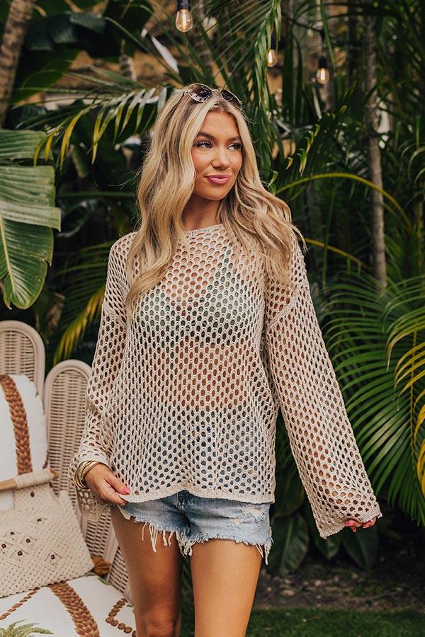 Impressions Saltwater Sunrise Knit Top