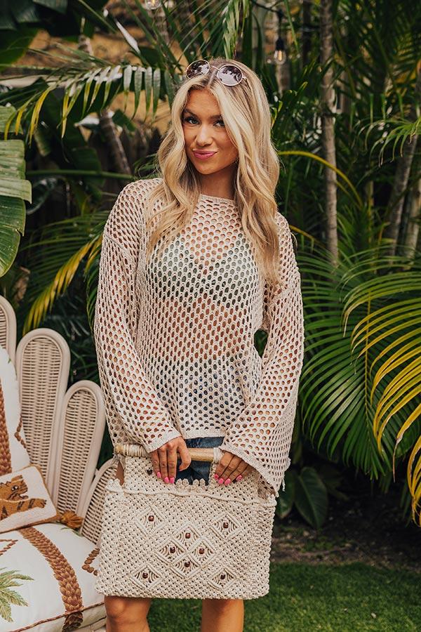 Impressions Saltwater Sunrise Knit Top