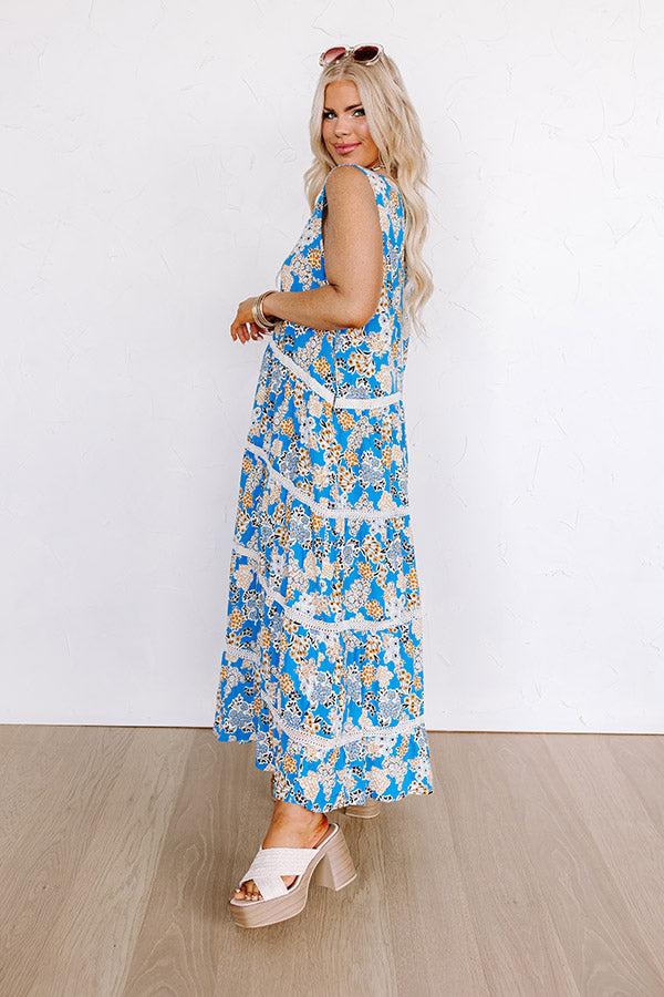 Impressions San Fran Cafe Floral Maxi Dress Curves