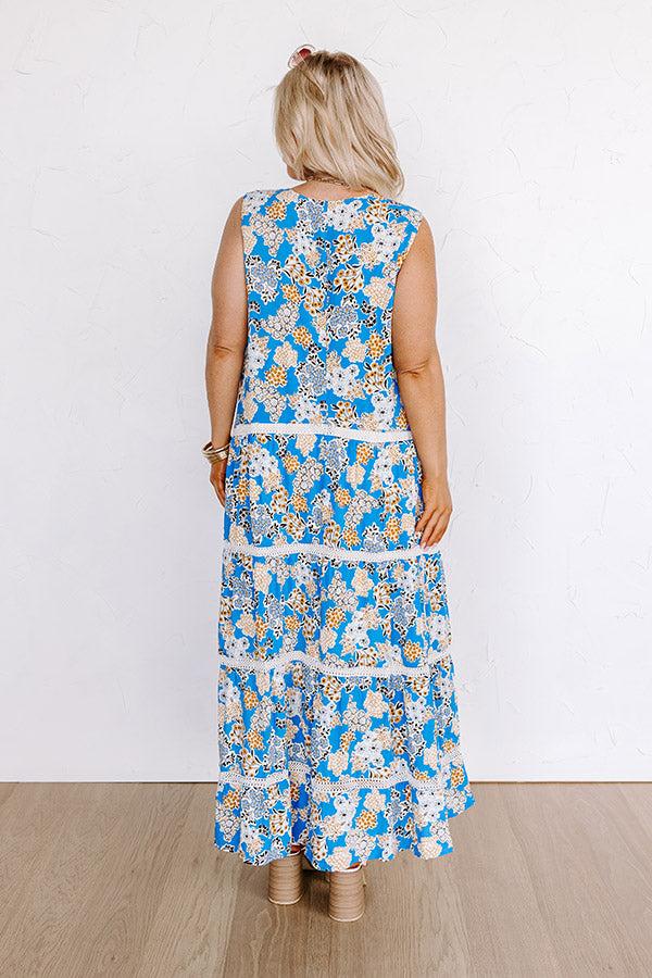 Impressions San Fran Cafe Floral Maxi Dress Curves