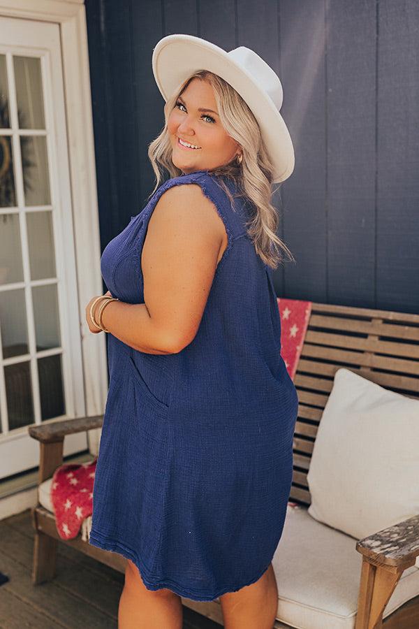 Impressions Sandy Coast Shift Dress Curves