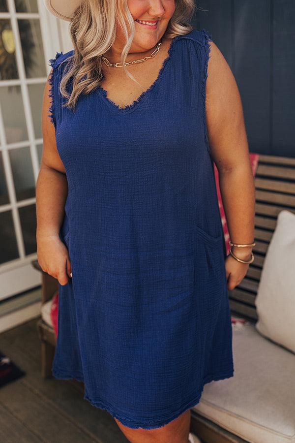 Impressions Sandy Coast Shift Dress Curves