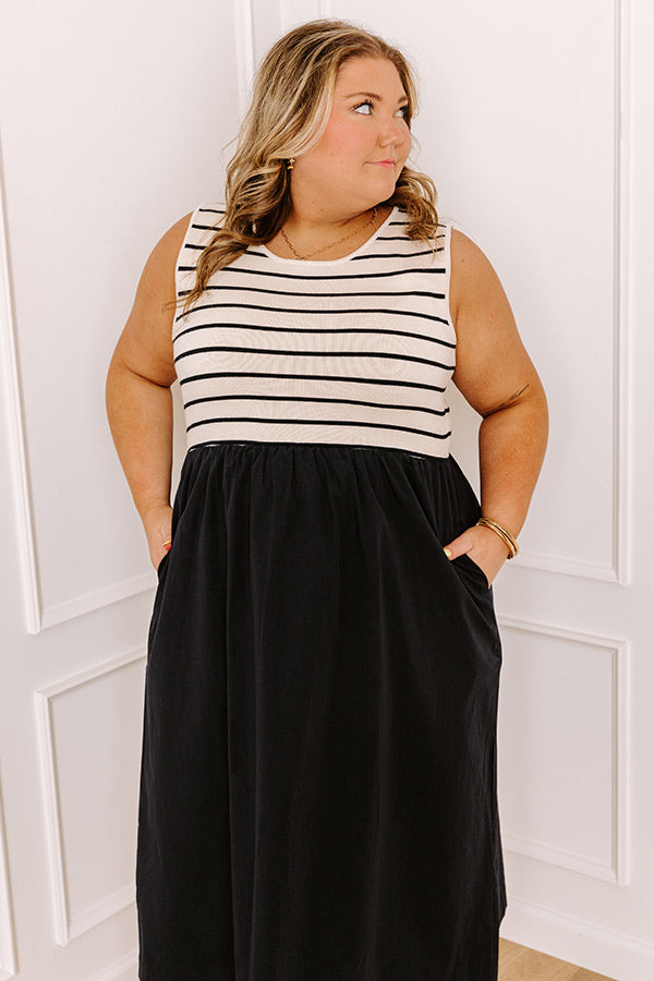 Impressions Santa Monica Pier Stripe Midi Curves