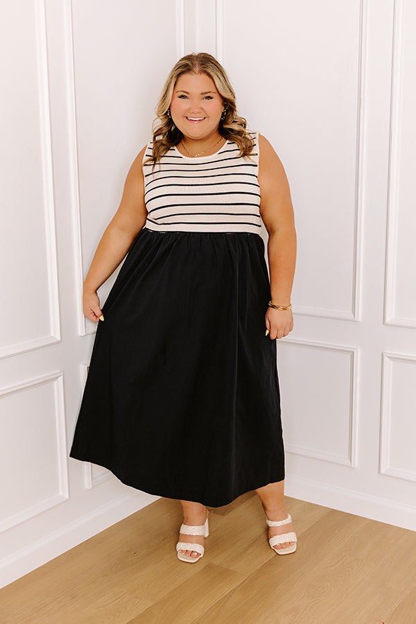 Impressions Santa Monica Pier Stripe Midi Curves