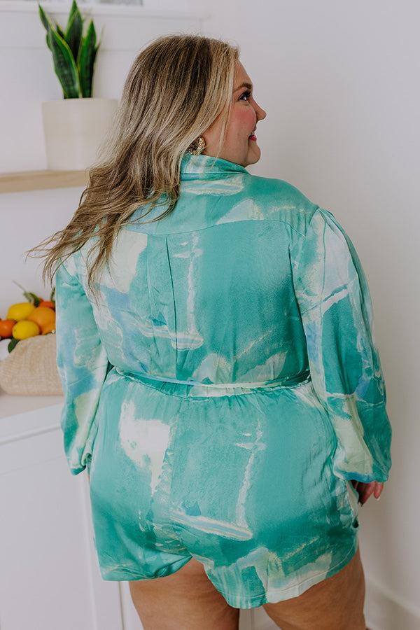 Impressions Sassy And Chic Satin Romper Curves