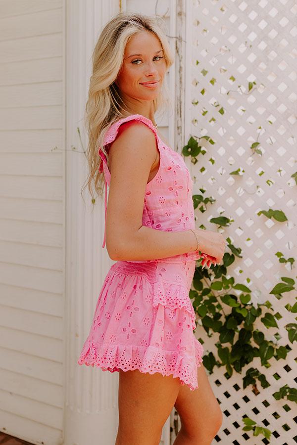 Impressions Sassy Statement Eyelet Top