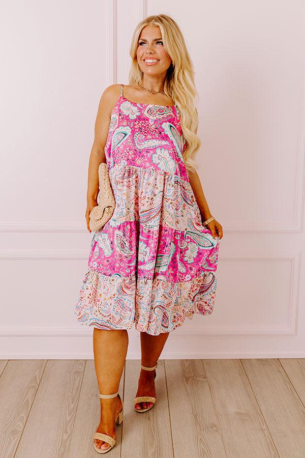 Impressions Sassy Statement Paisley Midi Curves
