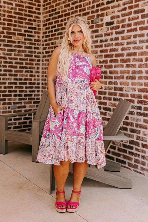 Impressions Sassy Statement Paisley Midi Curves