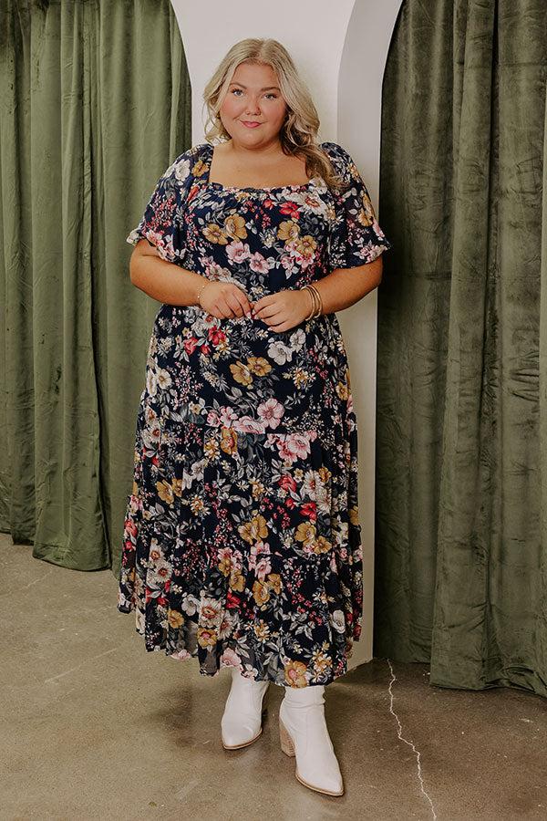 Impressions Sauvignon Style Floral Midi Curves