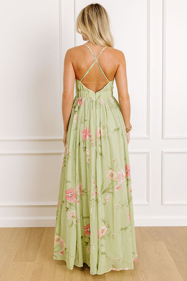 Impressions Sauvignon Sweet Floral Maxi Dress