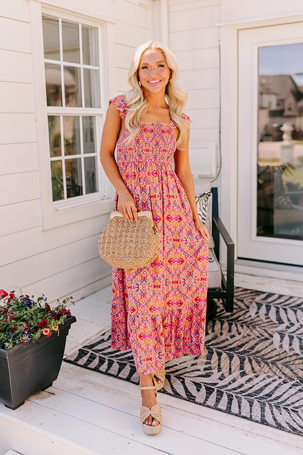 Impressions Savannah Estate Smocked Maxi Dress