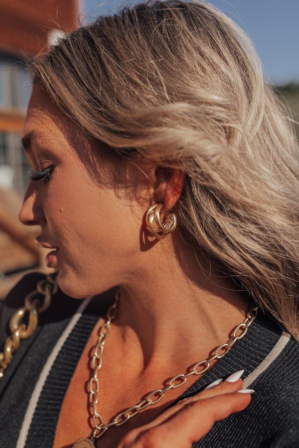 Impressions Savor The Feeling Hoop Earrings