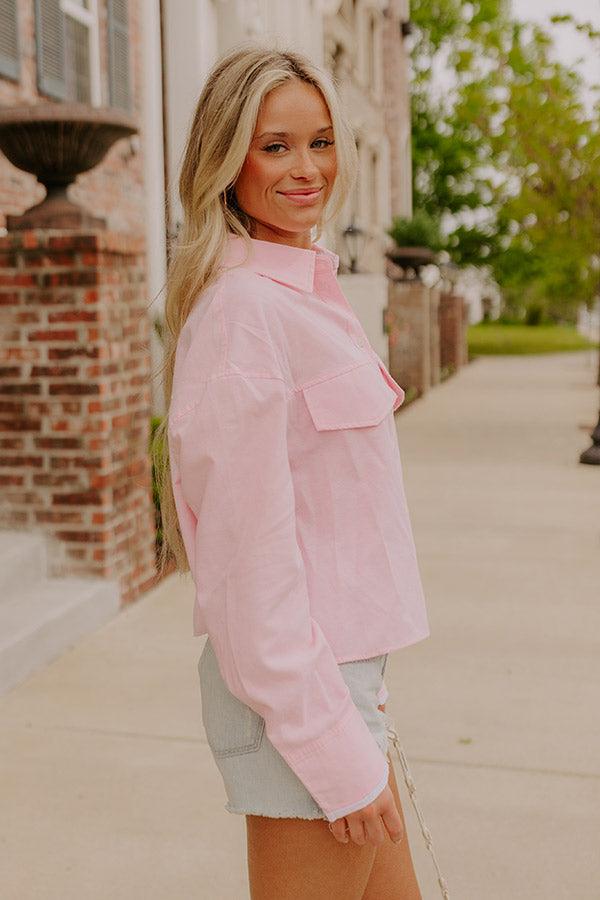 Impressions Savvy Chic Button Down Top