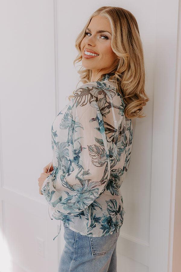 Impressions Secret Garden Floral Top