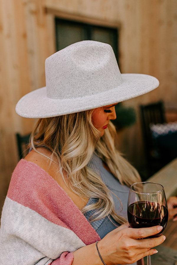 Impressions Secret Messages Felt Fedora In Grey