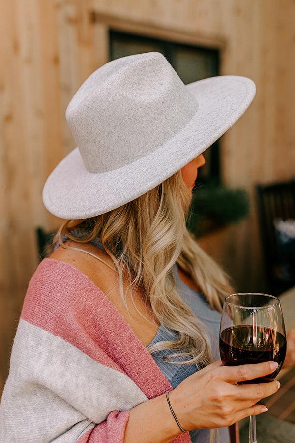 Impressions Secret Messages Felt Fedora In Grey