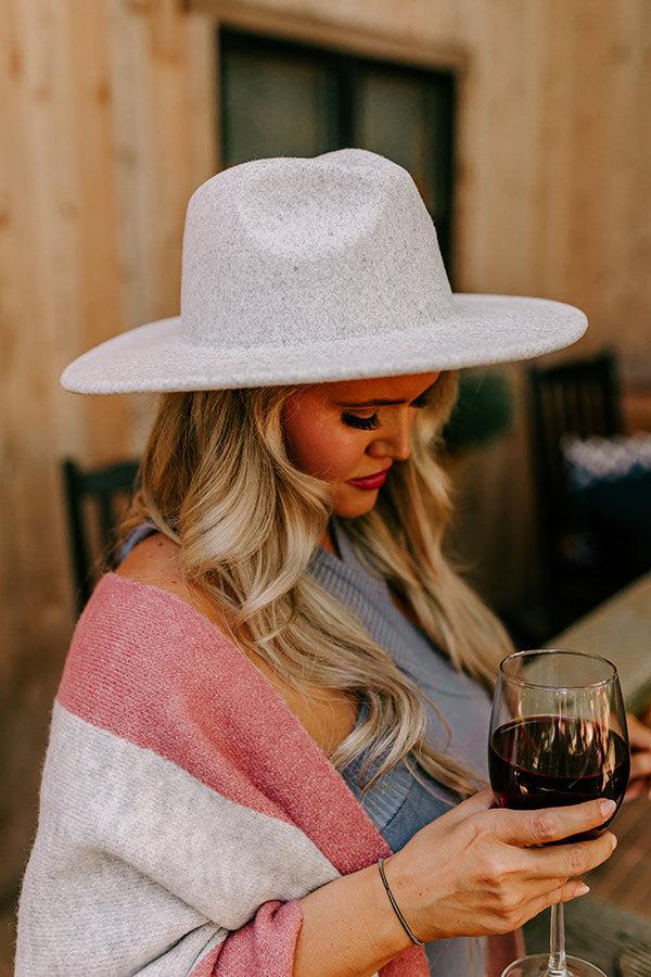 Impressions Secret Messages Felt Fedora In Grey