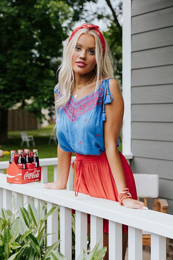 Impressions Secret Rendezvous Embroidered Top