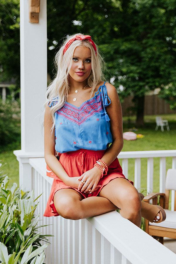 Impressions Secret Rendezvous Embroidered Top