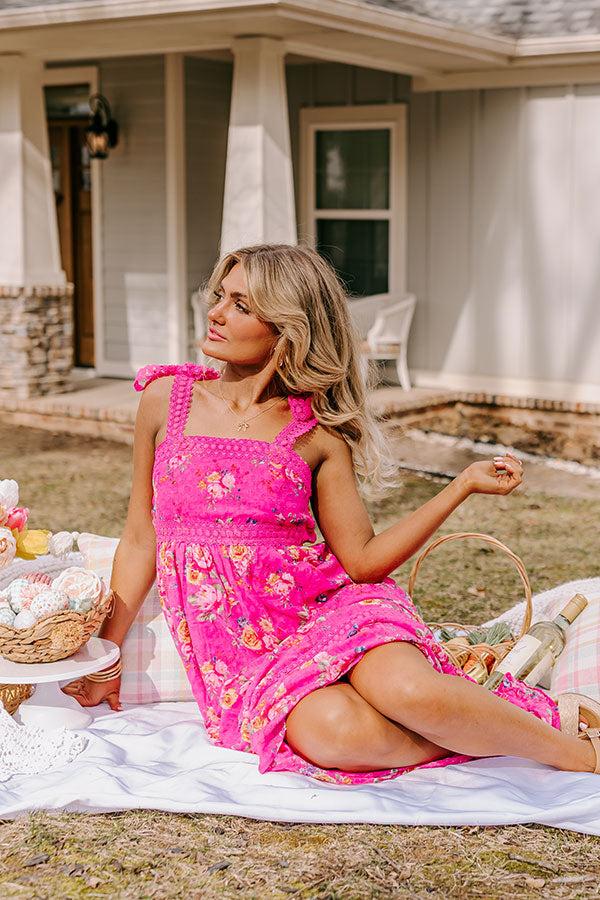 Impressions Secret Rose Garden Midi Hot Pink